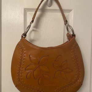 Kenneth Cole brown hippie purse